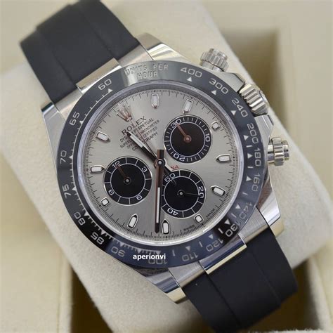 rolex daytona model silver color with black face dial|Rolex daytona panda oysterflex.